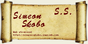 Simeon Škobo vizit kartica